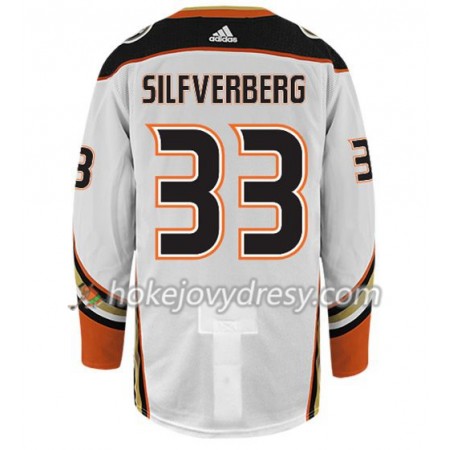 Pánské Hokejový Dres Anaheim Ducks JACOB SILFVERBERG 33 Adidas Bílá Authentic